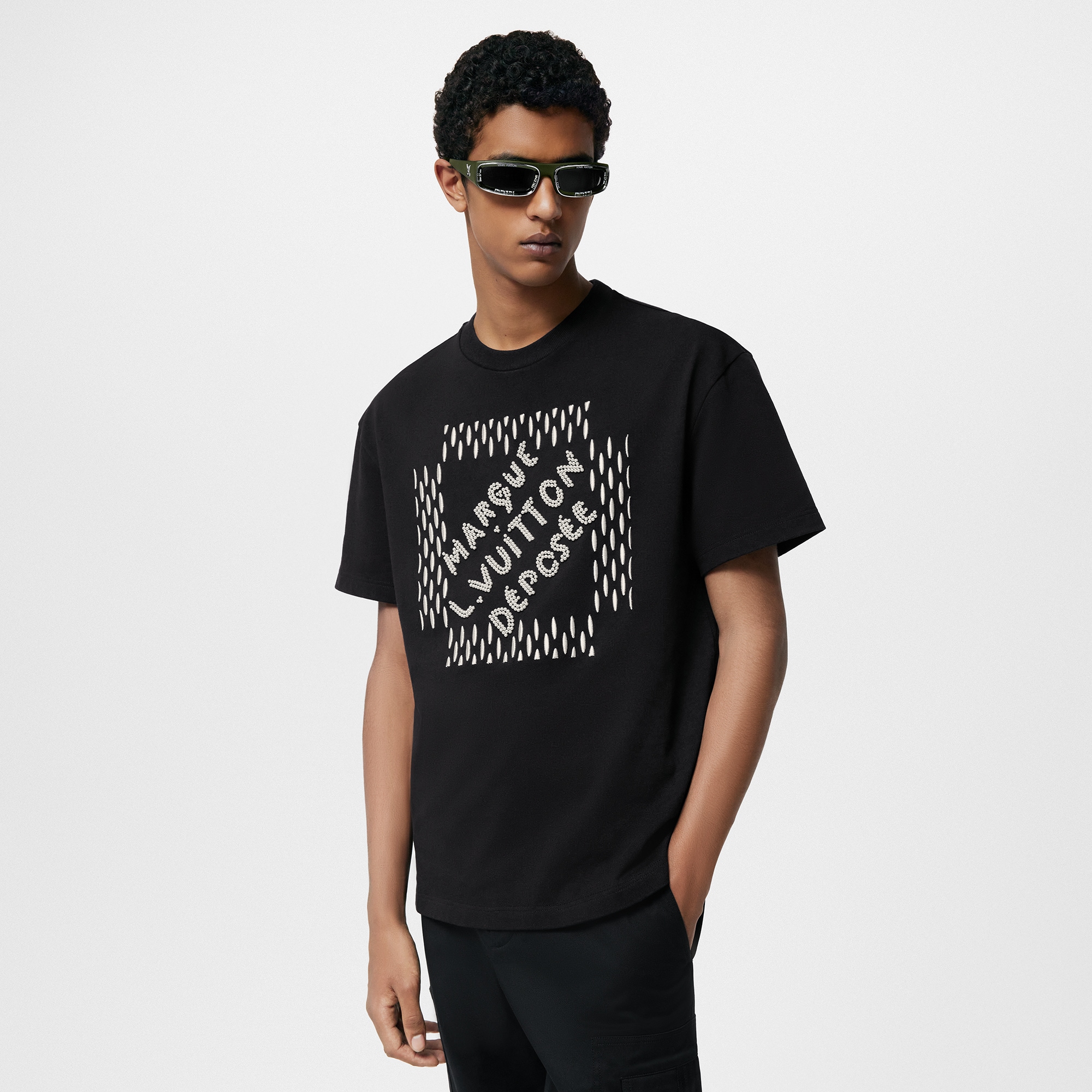 Embroidered Signature Cotton T-Shirt - Ready to Wear | LOUIS VUITTON